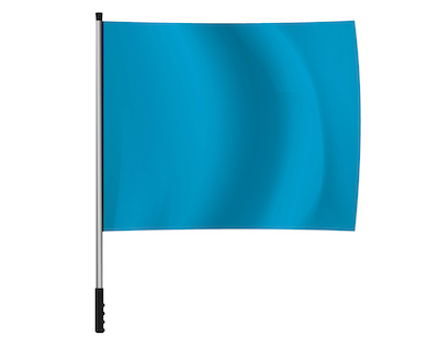 Blaue Fahne